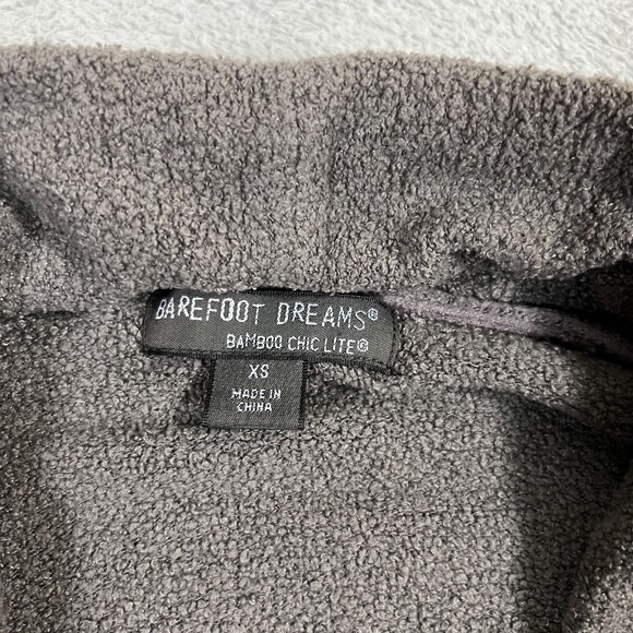 Barefoot Dreams Cardigan Sweater Womens XS Brown Bamboo Blend Chic Lite Pockets - Picture 4 of 9